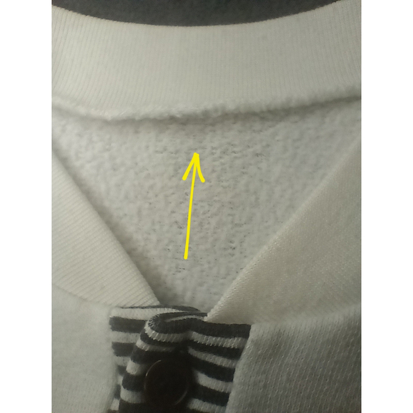 Vintage 80s Reconnaissance Team Adult Large Sweatshirt 1/2 Button White Long Sle - Picture 8 of 8